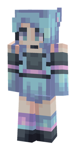 Blue skin: body, front render