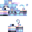 Blue skin: raw texture render