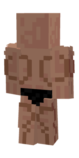 Brown skin: body, back render