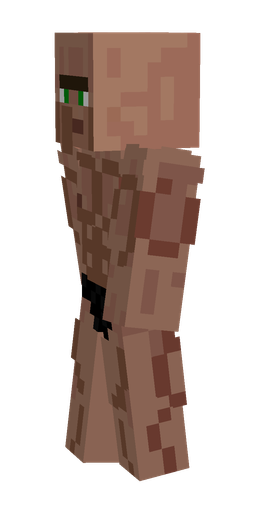 Brown skin: body, left side render