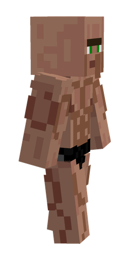 Brown skin: body, right side render