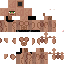 Brown skin: raw texture render