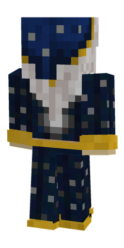 Black skin: body, back render