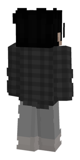 Black skin: body, back render