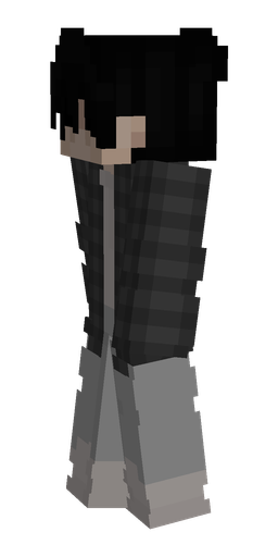 Black skin: body, left side render