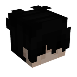 Black skin: head render