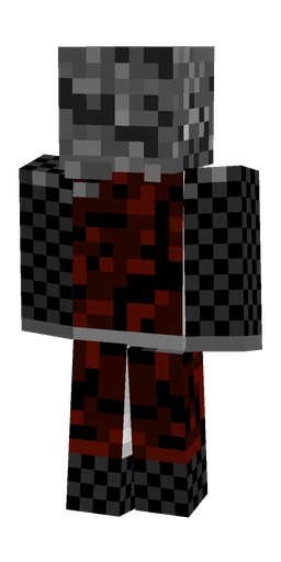 Black skin: body, back render
