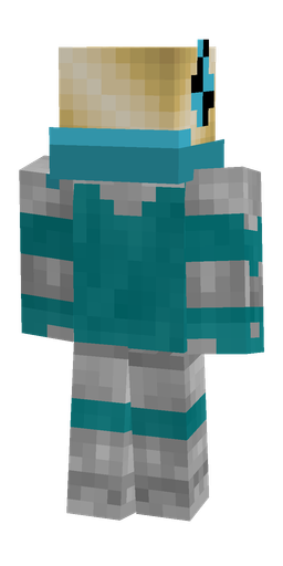 Blue skin: body, back render