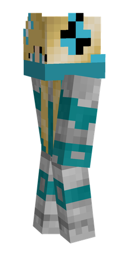 Blue skin: body, left side render