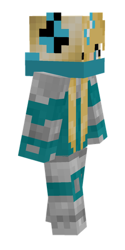 Blue skin: body, right side render