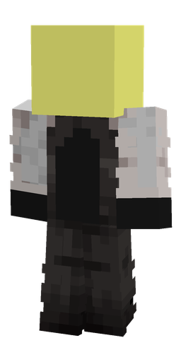 Black skin: body, back render