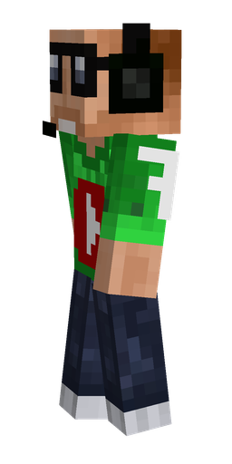 Blue skin: body, left side render