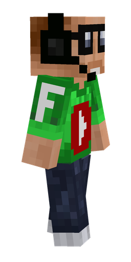 Blue skin: body, right side render