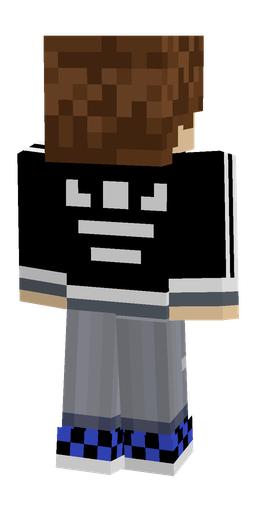 Black skin: body, back render