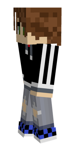 Black skin: body, left side render