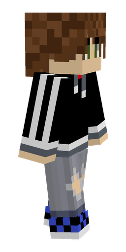 Black skin: body, right side render
