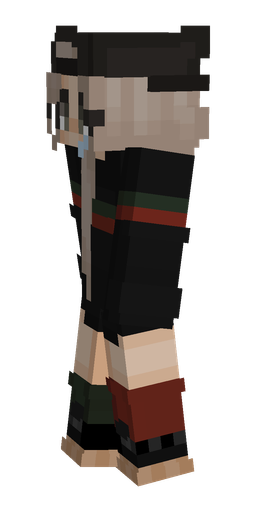 Black skin: body, left side render