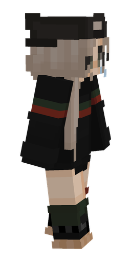 Black skin: body, right side render
