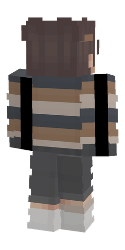 Black skin: body, back render