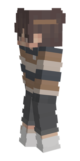 Black skin: body, left side render