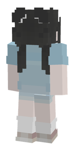 Black skin: body, back render