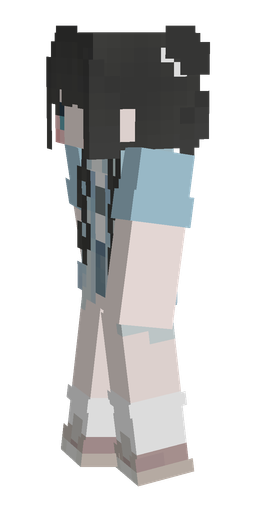 Black skin: body, left side render