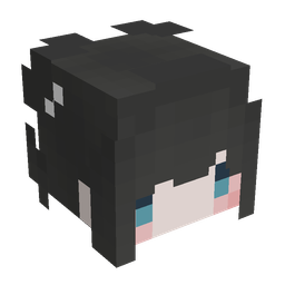 Black skin: head render