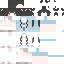 Black skin: raw texture render