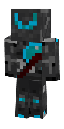 Black skin: body, back render