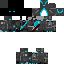Black skin: raw texture render