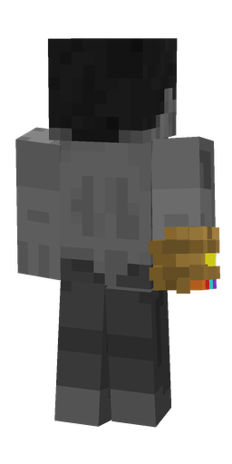 Black skin: body, back render