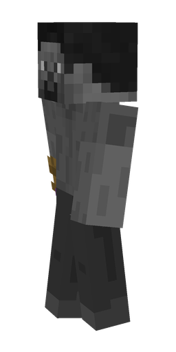 Black skin: body, left side render