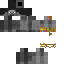 Black skin: raw texture render