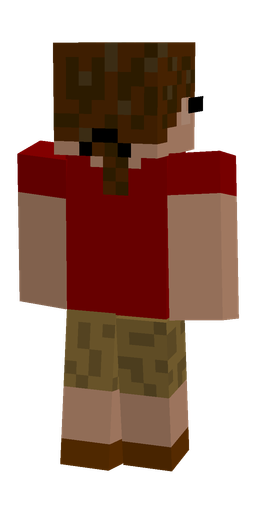 Brown skin: body, back render