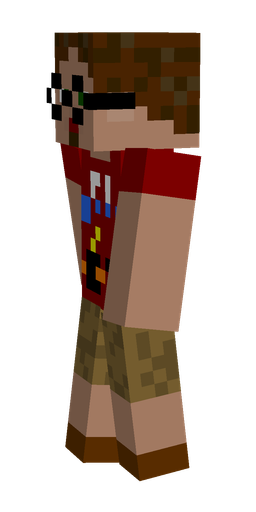 Brown skin: body, left side render