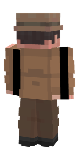 Brown skin: body, back render