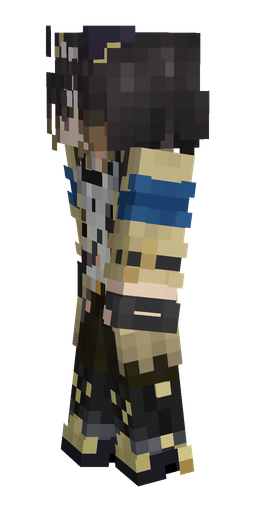 Black skin: body, left side render