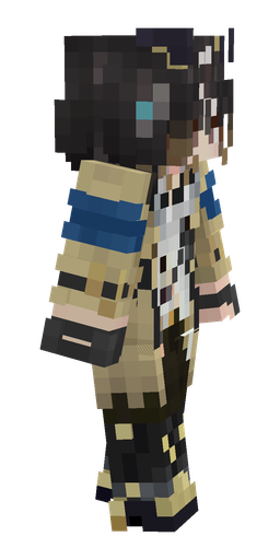Black skin: body, right side render