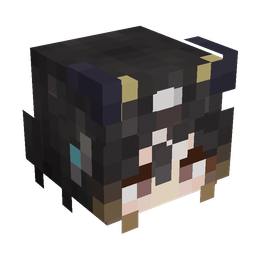 Black skin: head render