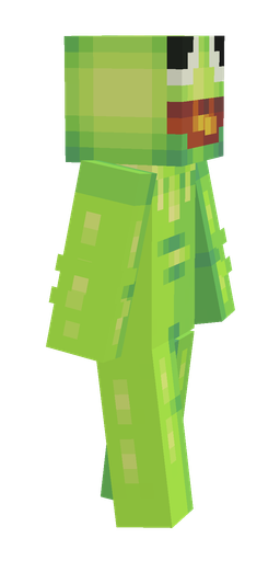Green skin: body, right side render