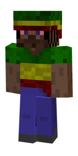 Blue skin: body, front render