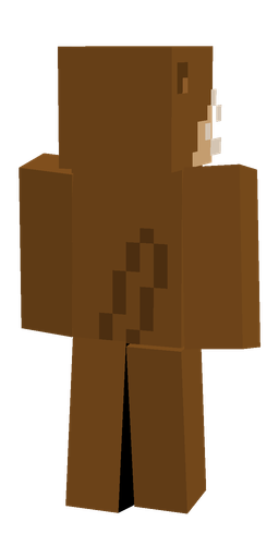 Brown skin: body, back render