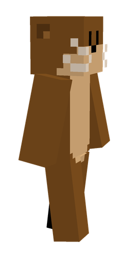 Brown skin: body, right side render