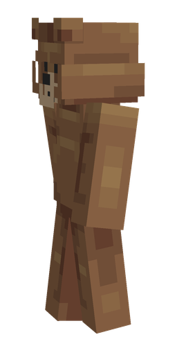 Brown skin: body, left side render