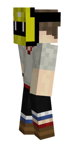 Black skin: body, left side render