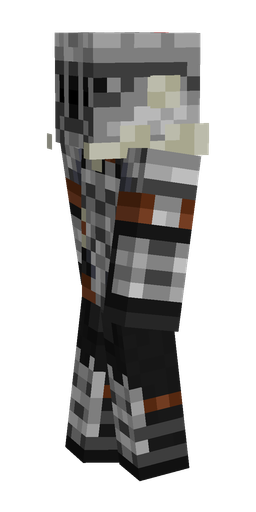 Black skin: body, left side render