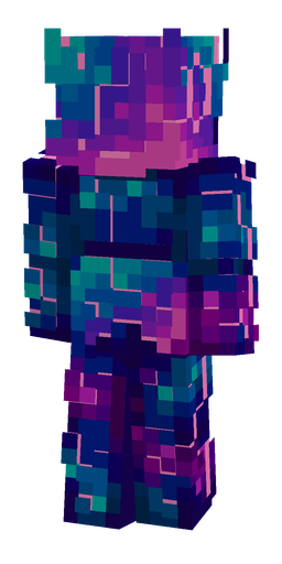 Blue skin: body, back render