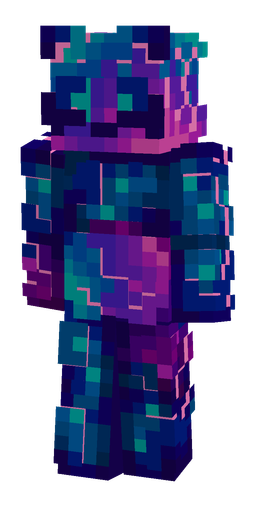 Blue skin: body, front render