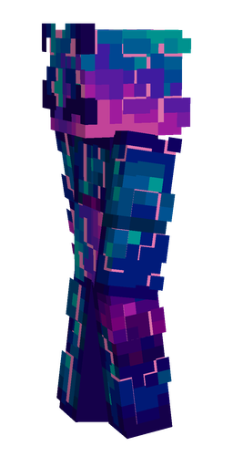 Blue skin: body, left side render