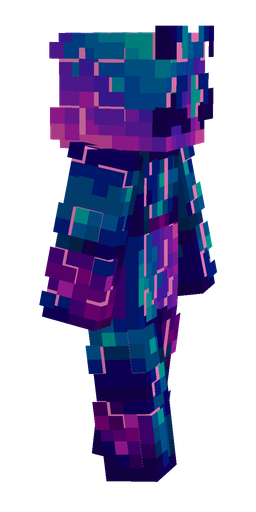 Blue skin: body, right side render